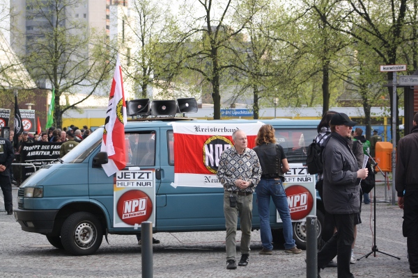 NPD-Kundgebung in Neukölln am 18. April